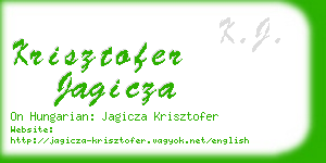 krisztofer jagicza business card